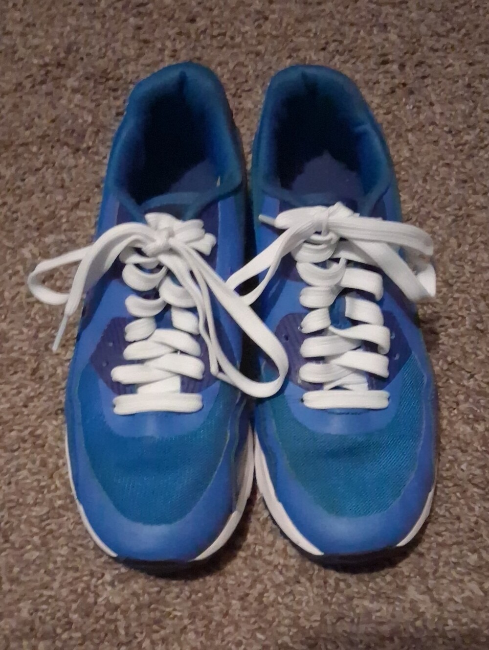 Womens Nike Air Max Sneakers, Blue & White